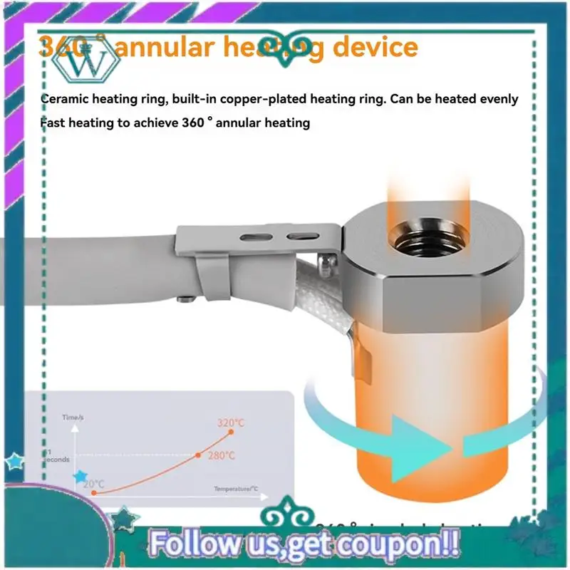 

Модернизированный 3D-принтер 24 В 60 Вт V6 Hotend для Voron 2,4 Hot End, цельнометаллические детали 3D-принтера Hotend