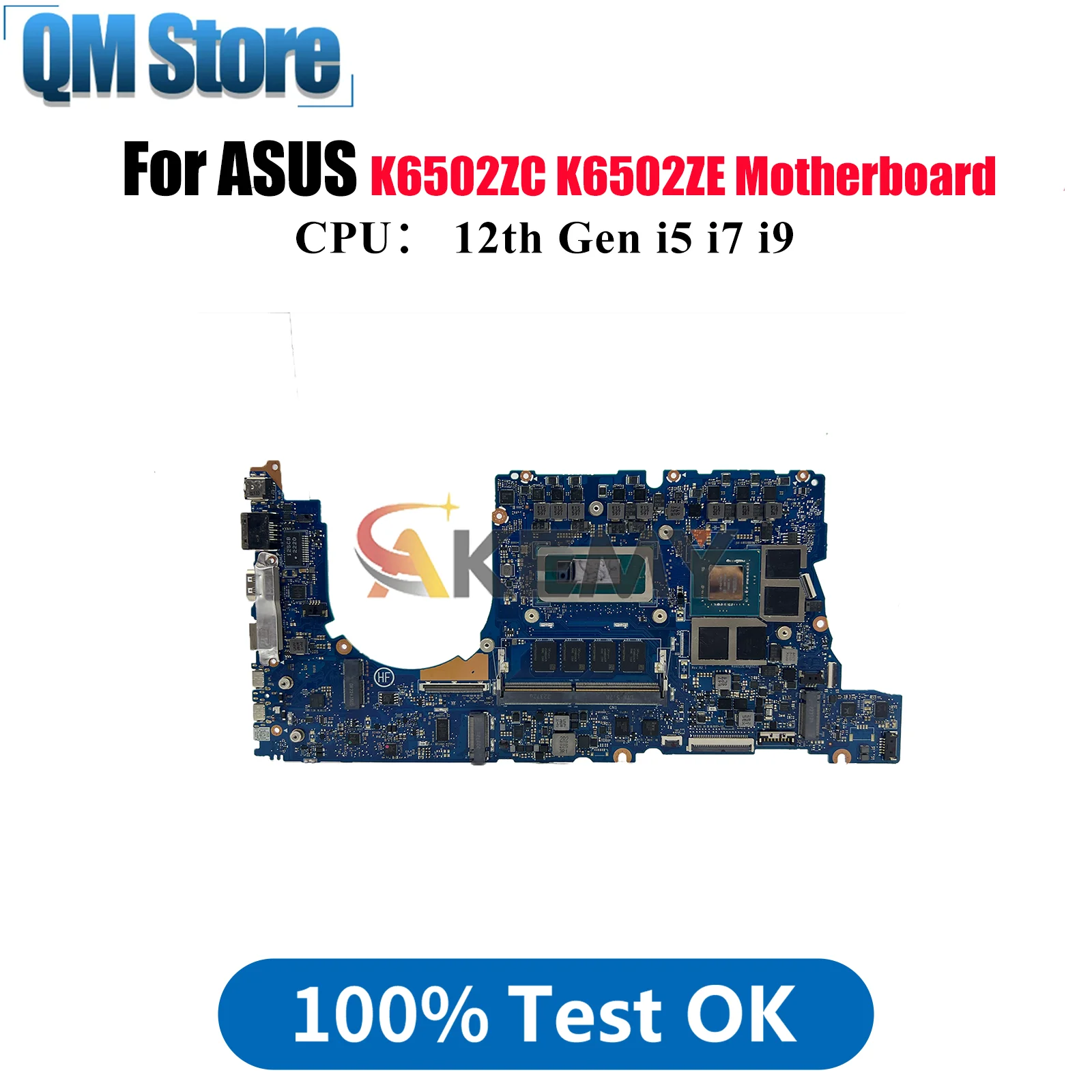 

K6502ZC Материнская плата для ноутбука ASUS TUF Gaming K6502ZC K6502ZE K6502Z Материнская плата с процессором 12-го поколения i5 i7 i9 100% тест, быстрая доставка