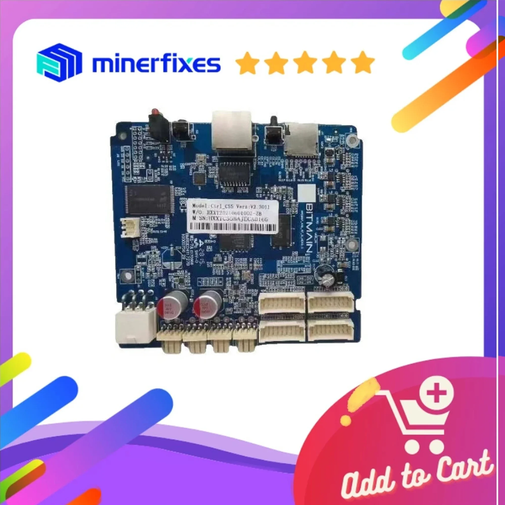 Nuovissima scheda di controllo Antminer Bitmain C55 adatta per il modello S19 S17 T17