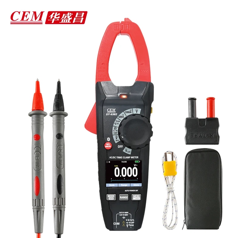 Picture 6: CEM True-RMS Clamp Meter with Flexible 3000A Current Probe Measures 1000A AC/DC Current Capacitance Resistance Temperature Diode