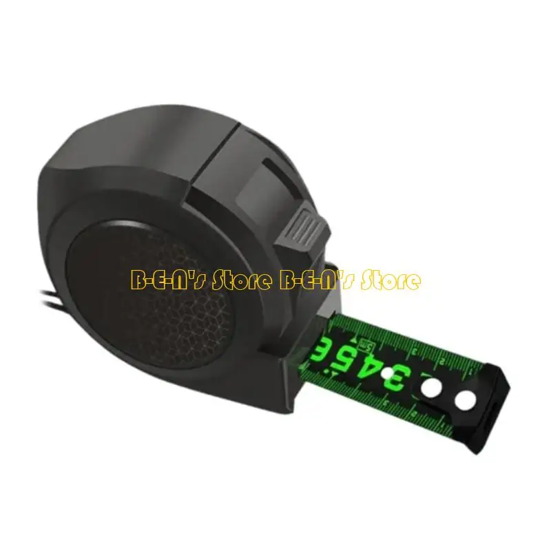 Y1AD Self-lock Fluorescent Steel Tape Measure Widened Meter Ruler High-Precision Tool
