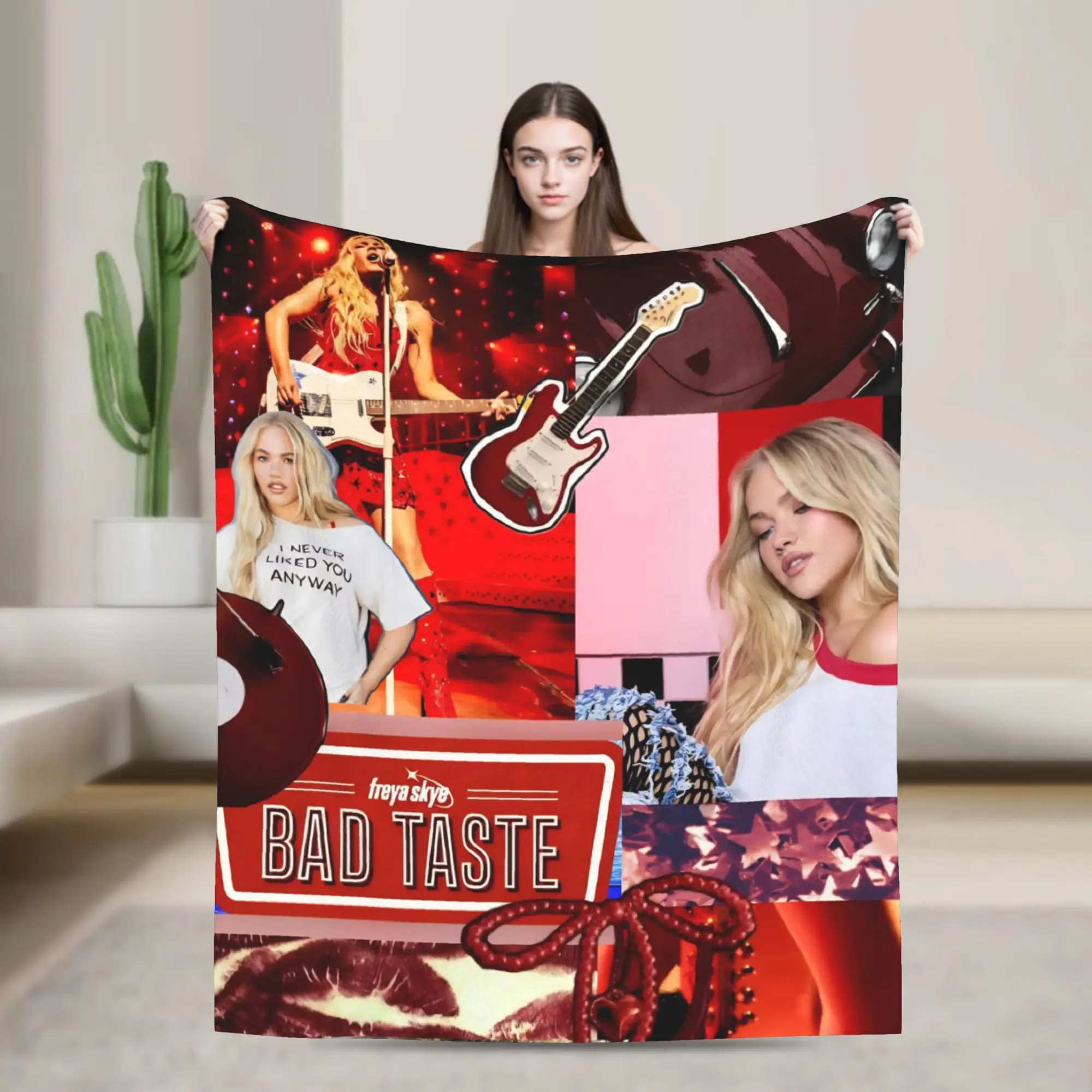 Bad Taste Freyas Singer Skyes  Blankets Fleece  Soft Throw Blanket for Outdoor Travel Bedspread
