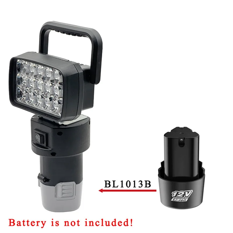 A74E-18 ลูกปัดไฟ LED ทํางาน Spotlight แบบพกพาโคมไฟมือถือสําหรับ Lomvum Deyun Fuge 12V BL1013B แบตเตอรี่ลิเธียม