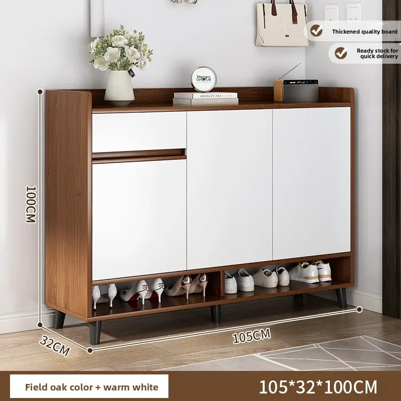 Integrated Cabinet At The Door Of The Shoe Cabinet Large Capacity Multi-layer Locker Against The Wall Entrance Shoe Rack Premium