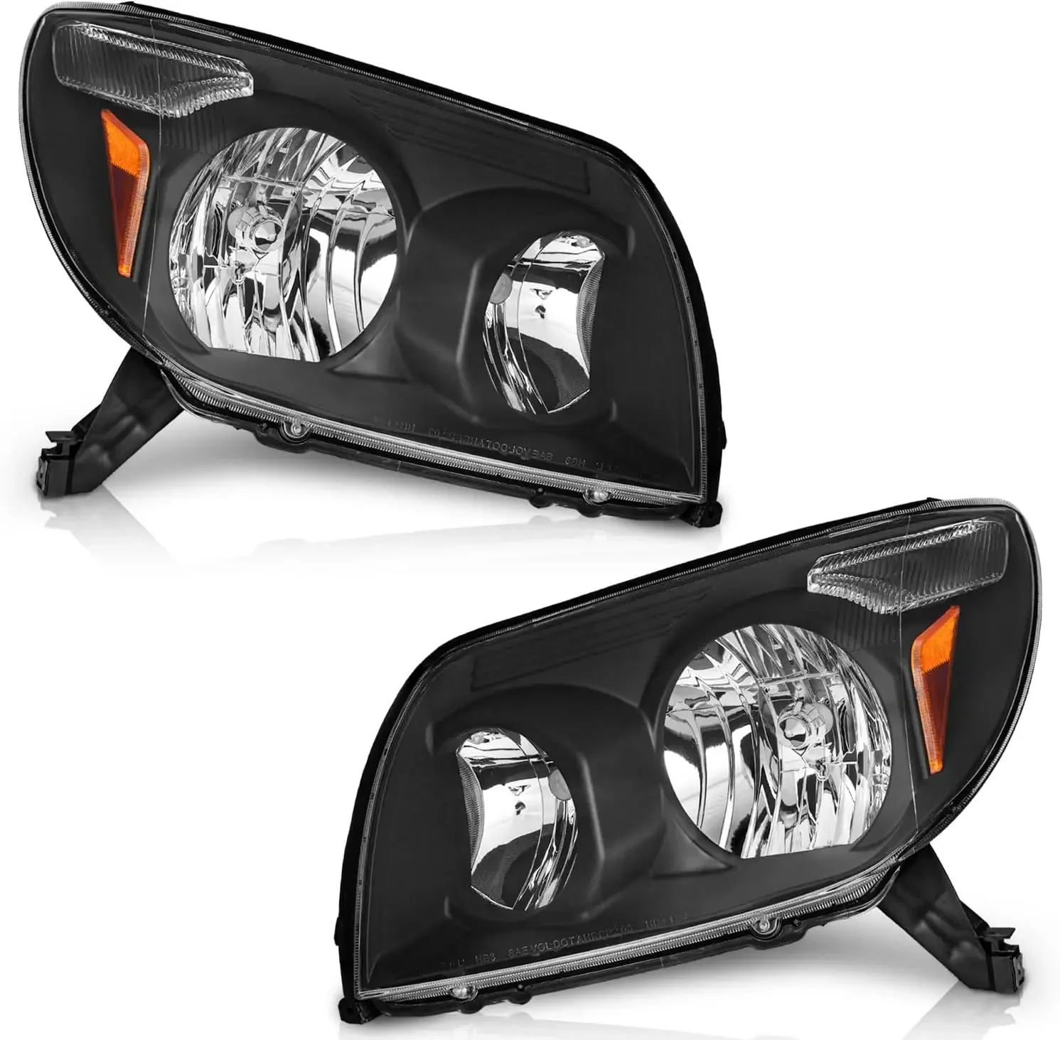 

Фары на Toyota 4Runner 2003-2005 гг. Замена фары на Toyota 4Runner 03 04 05 Фара с черным корпусом Янтарный Refl
