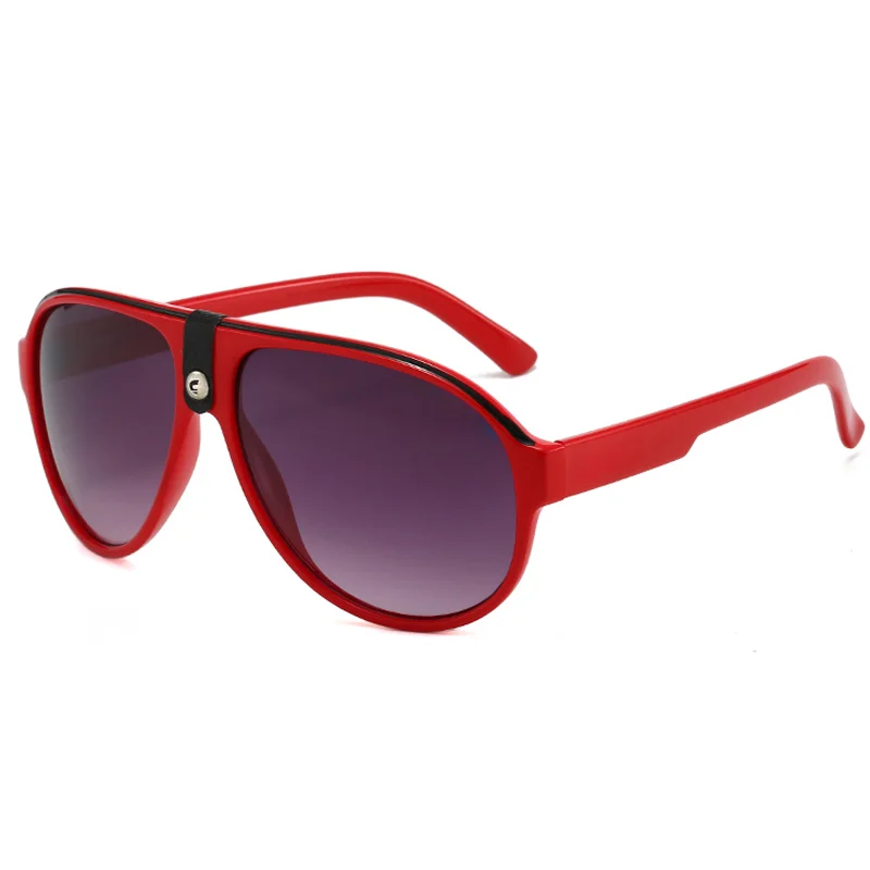 Large curved retro style fashionable glasses, very durable, ABS lenses, suitable for casual wear, daily fashion glasses - view 4