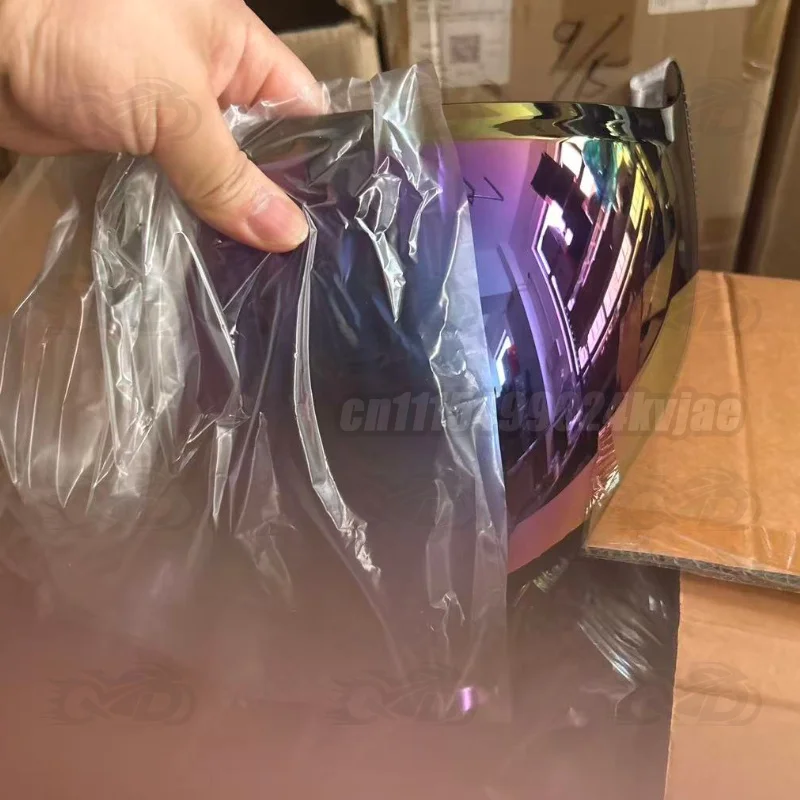 Motorcycle Helmet Lenses, Original Lenses, Night Vision Aurora Purple High-definition Sun Protection and Sunshade Helmet Lenses