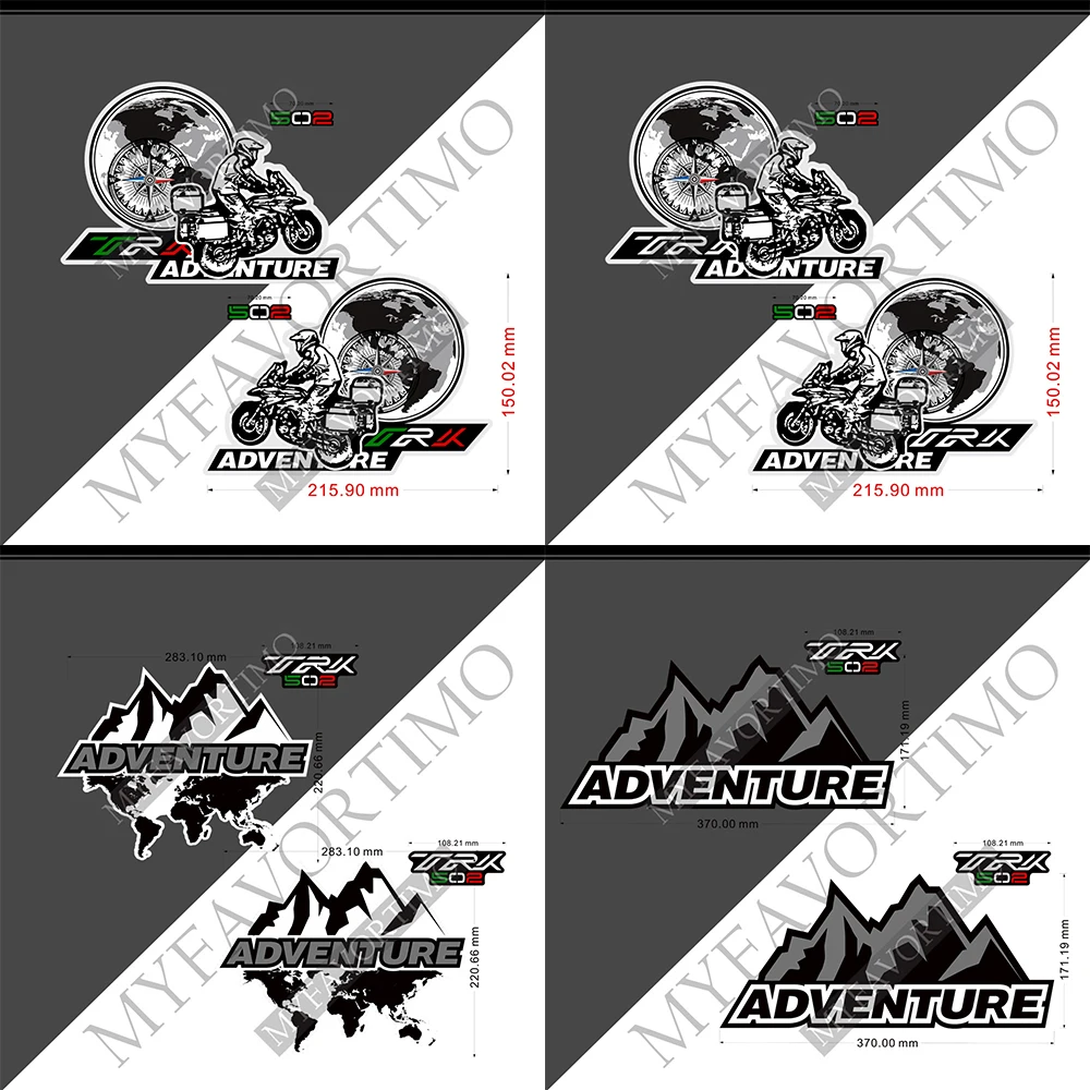 Trk502 Motorfiets Tankpad Kofferbak Koffers Koffers Stickers Stickers Set Voor Benelli Trk502 Trk 502 Avontuur