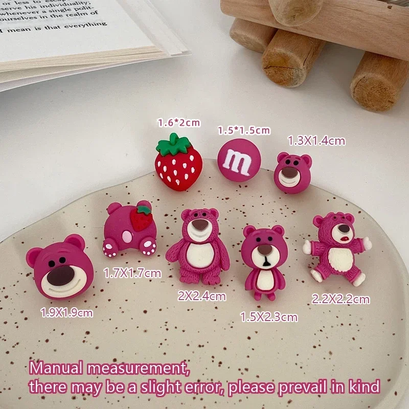 Disney Lotso Stud Earring Cartoon Sweet Exquisite Mini Cartilage Piercing Earrings Women Body Jewelry Fashion Christmas Gifts