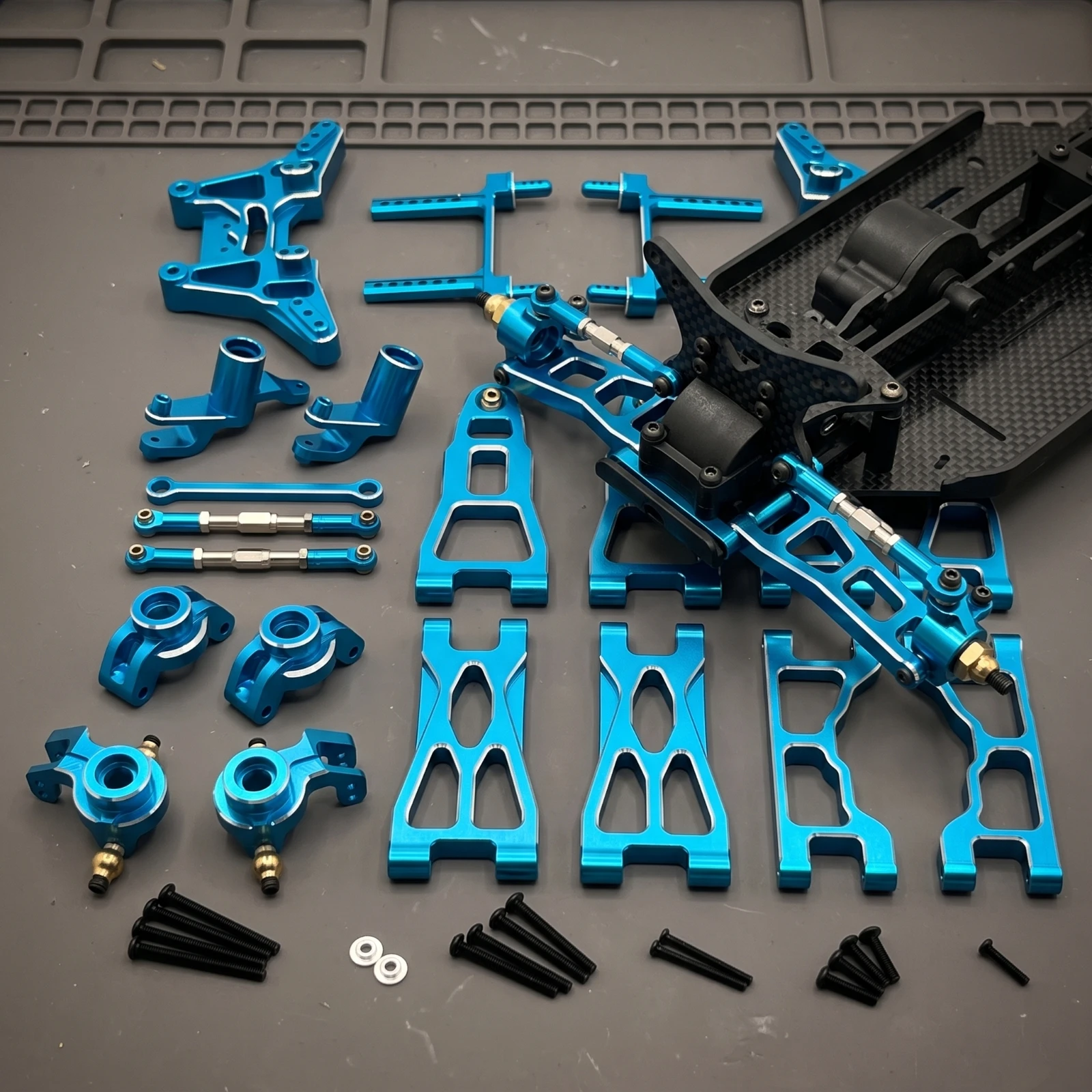 Metal Upgrade Parts Compatible Chassis Parts Kit Tie Rod Set Long-Lasting Hardware Lightweight for RC Builders