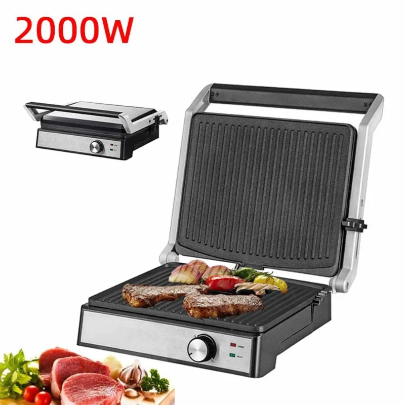 Automatic Fried Steak Mechanical Oven Sandwich Panini Breakfast Machine Grilled Steak Machine Electric Frying Pan Электрогриль