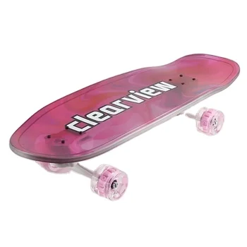 

Acrylic Skateboard With 4 PU Wheels Custom Land Surfboard Skateboard Shop Of Skateboard