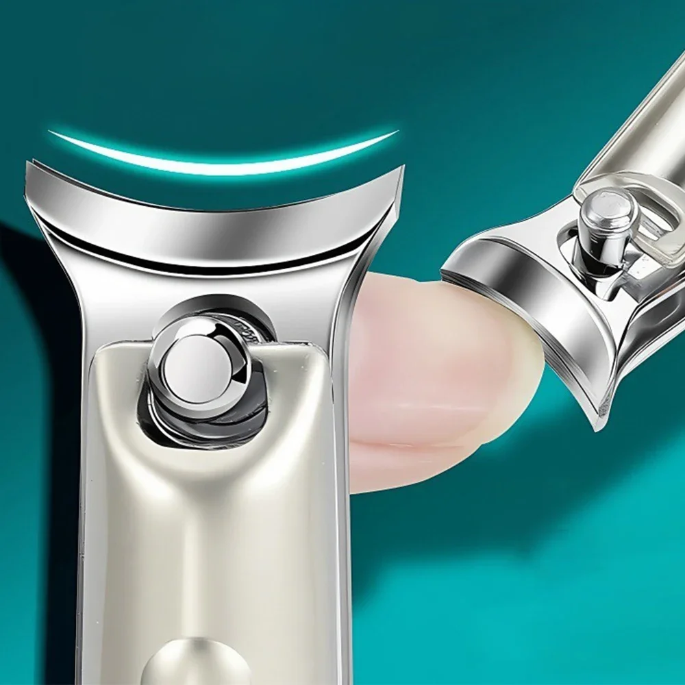 

Nail Clippers Stainless Steel Anti Splash Fingernail Cutter Manicure Tools Bionics Design Nail Trimmer Pedicure Scissor