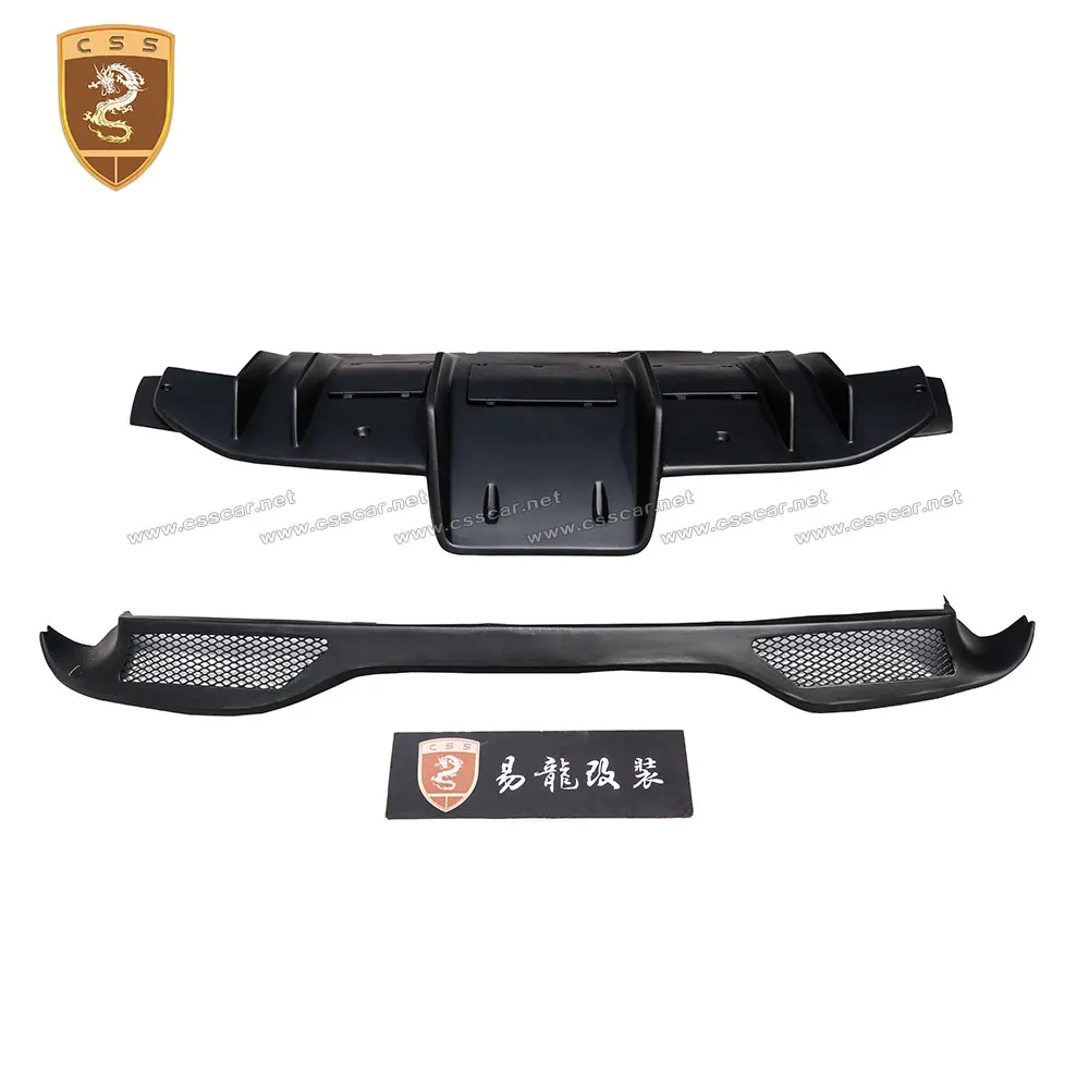 For Ferrari 458 Speciale Style FRP with Carbon Fiber Material Rear Bumper Surrouding Guard Diffuser Lip Guard Splitter Car Kits