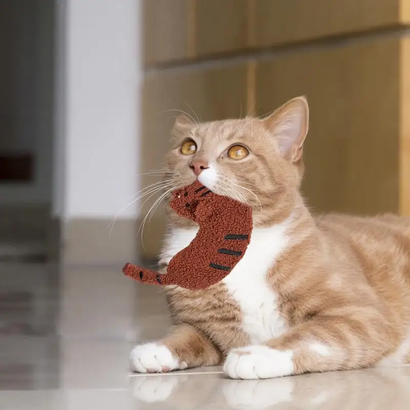 Indoor Cat Bite Toy Dogs Bite-Resistant Plush Toys For Chewing Interactive Cat Toys For Pet Shelter Outing Camping Pet Shop Home