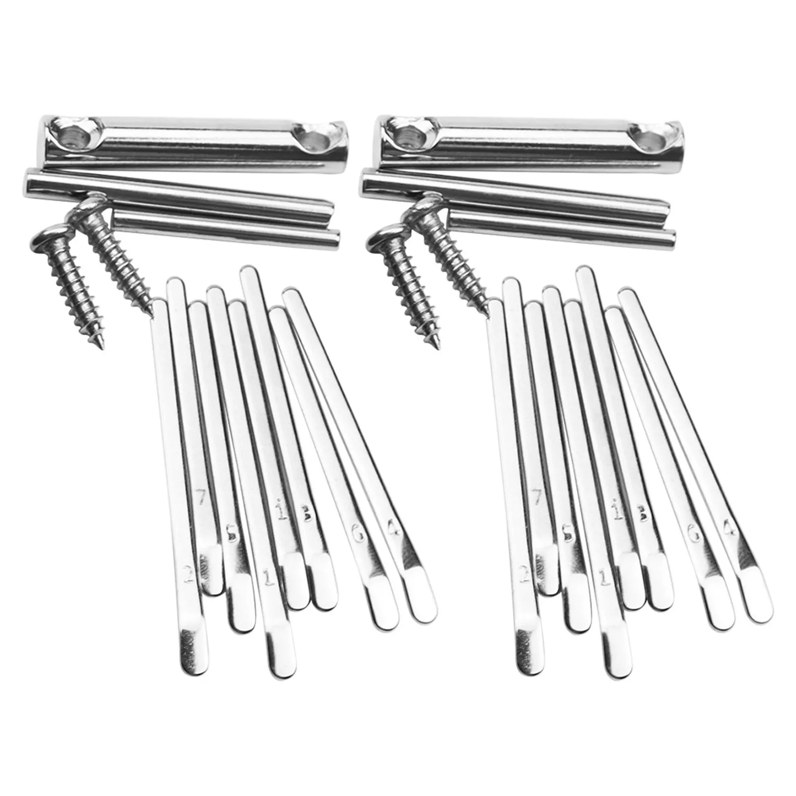 2Sets DIY Thumb Piano 8 Keys Kalimba with Excellent Resonance Clear Bright Sound Lightweight Compact Design for Beginners