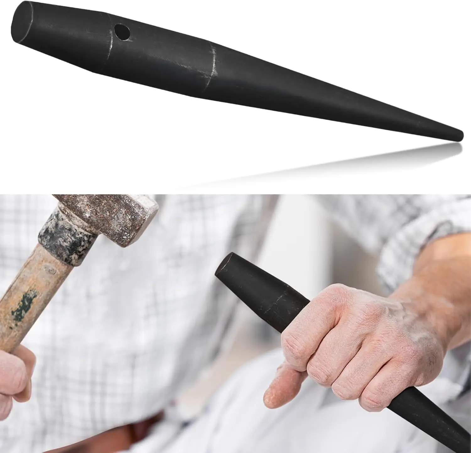 Bull Pins Iron Workers Heat Treaded Steel Ironworkers Tool with Black Finish Positioning Punching Nails Punching with Holes