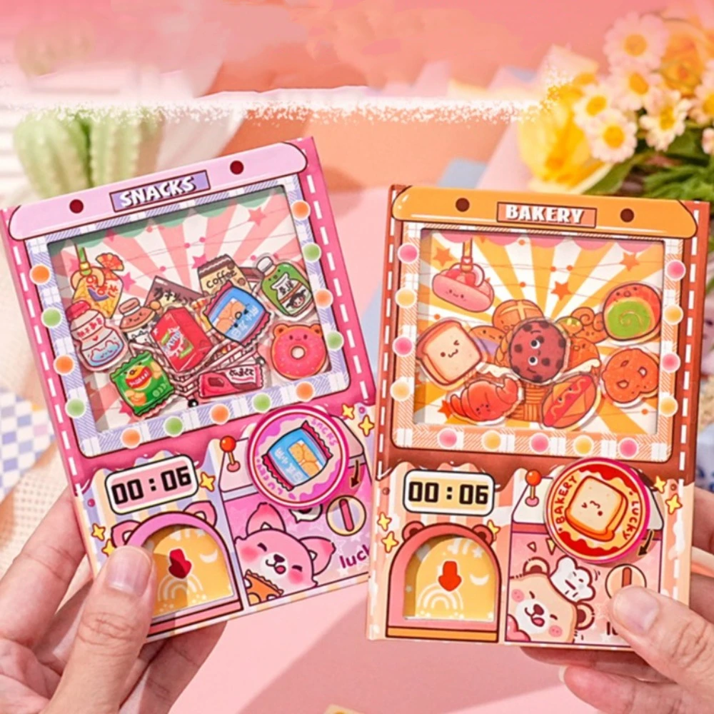 Interesting Color Inner Page Gashapon Mahines Notebook Shaking Kawaii Bread Notebook Diary Cartoon Snacks Notepad Office