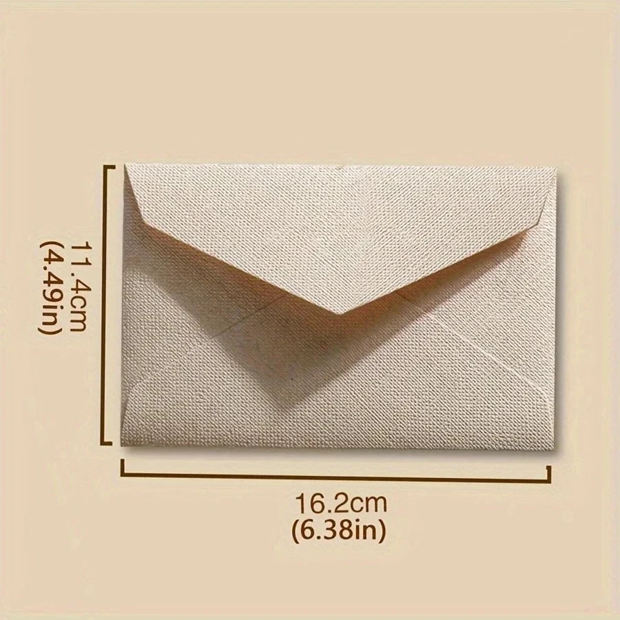 Vintage Envelopes Letter DIY Handmade Gift Packaging Bag Wedding Party Invitation Card Cover Linen Texture Envelopes