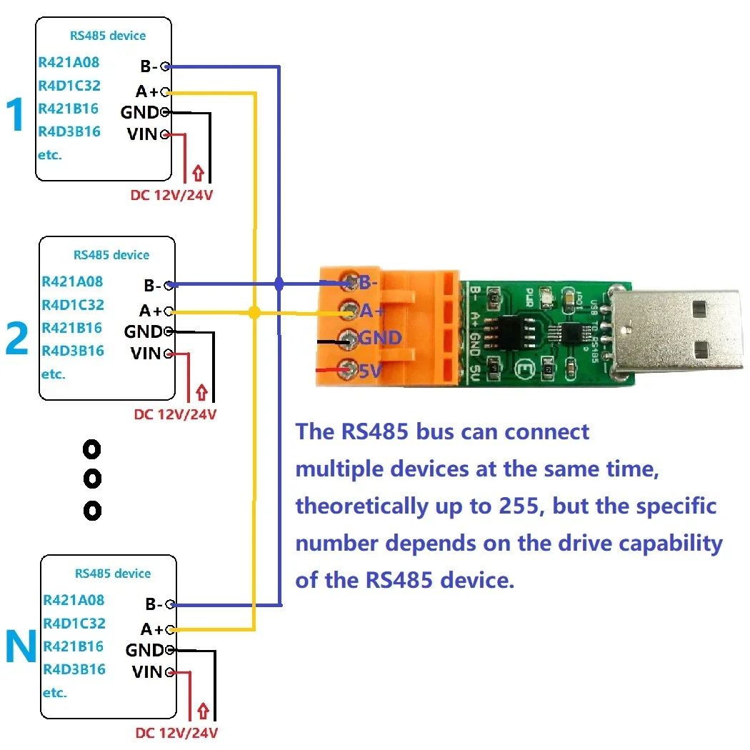 Преобразователь USB в RS485 UART WIN10 MAC LINUX OS CH340 SP485, замена FT232 CP2102 PL2303 MAX485 MAX3485 SP3485