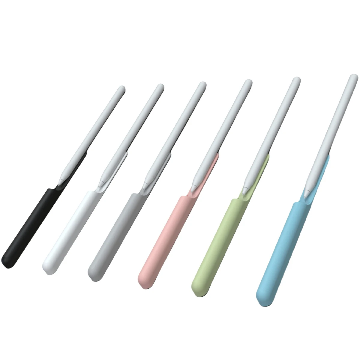 

Pencil Holder Silicone Tablet Stylus Pen Slot for Apple Pencil 2 Gen Soft Suction Pen Slot Holder Pen Case Capacitor Compatible