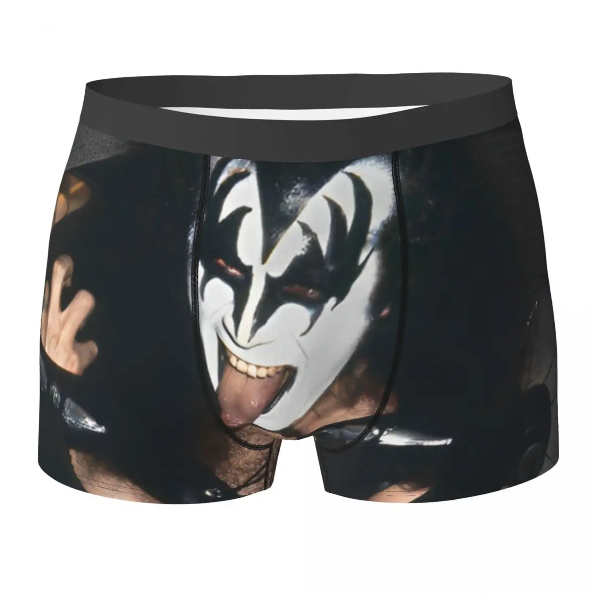

Новая мода хип-хоп рок-панк Kiss Band (6) нижнее белье мужские трусы-боксеры мягкие шорты-боксеры горячие таможенные трусики большого размера