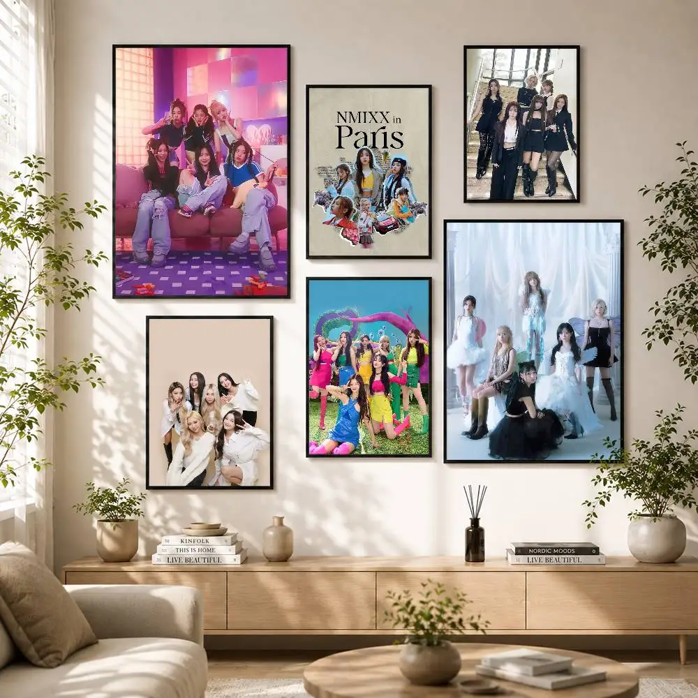 cool M-Music Group N-NMIXX Poster Versatile HD Waterproof Wall Art Self-Adhesive Decor for Any Space Ideal Gift