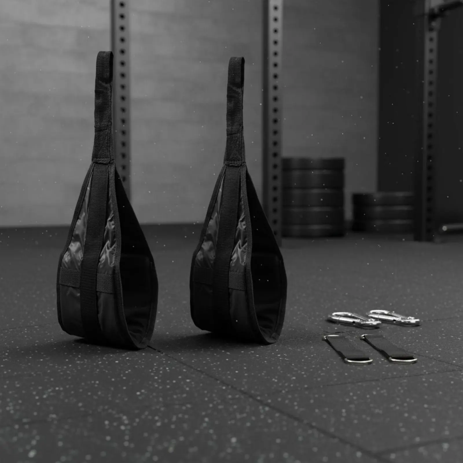 2 Pieces Pull-up Leg Raise Straps Comfortable Padding Hanging Ab Straps Ab Slings Large Steel Carabiners Upper Limb Support