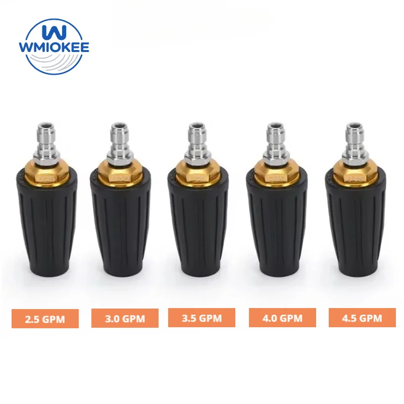 High Pressure Washer Turbo Nozzle 360° Rotating with 1/4