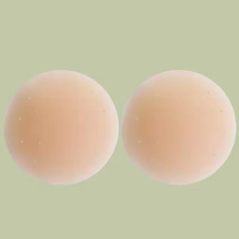 Women Intimates Invisible Self Adhesive Chest Paste Reusable Silicone Nipple Cover Lift Up Sticky Bra Breathable Breast Stickers
