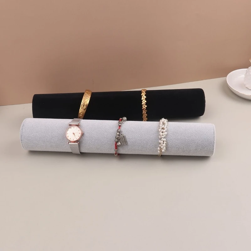 Velvet Bracelet Display Bar Watch Bangle Storage Stand Jewelry Organizer Holder Counter Showcase Display Props For Jewelry Shop