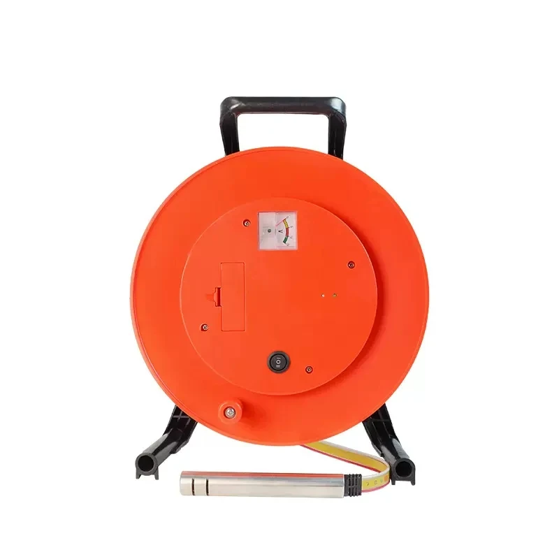 30m 50m 100m 150m 200m 300m 400m 500m Steel Ruler Portable Piezometer Dip Meter Battery Powered Deep Well Water Level Indicator