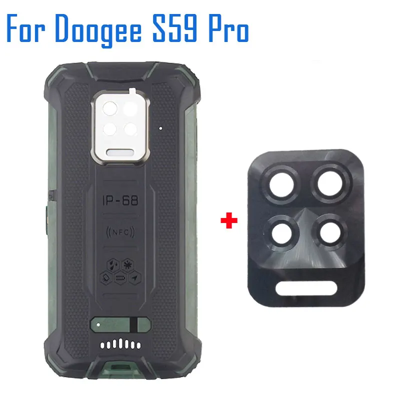 New Original Doogee S59 Pro Battery Cover Protective Battery Case Back Cover+Lens+Fingerprint+Mic Accessories For Doogee S59 Pro