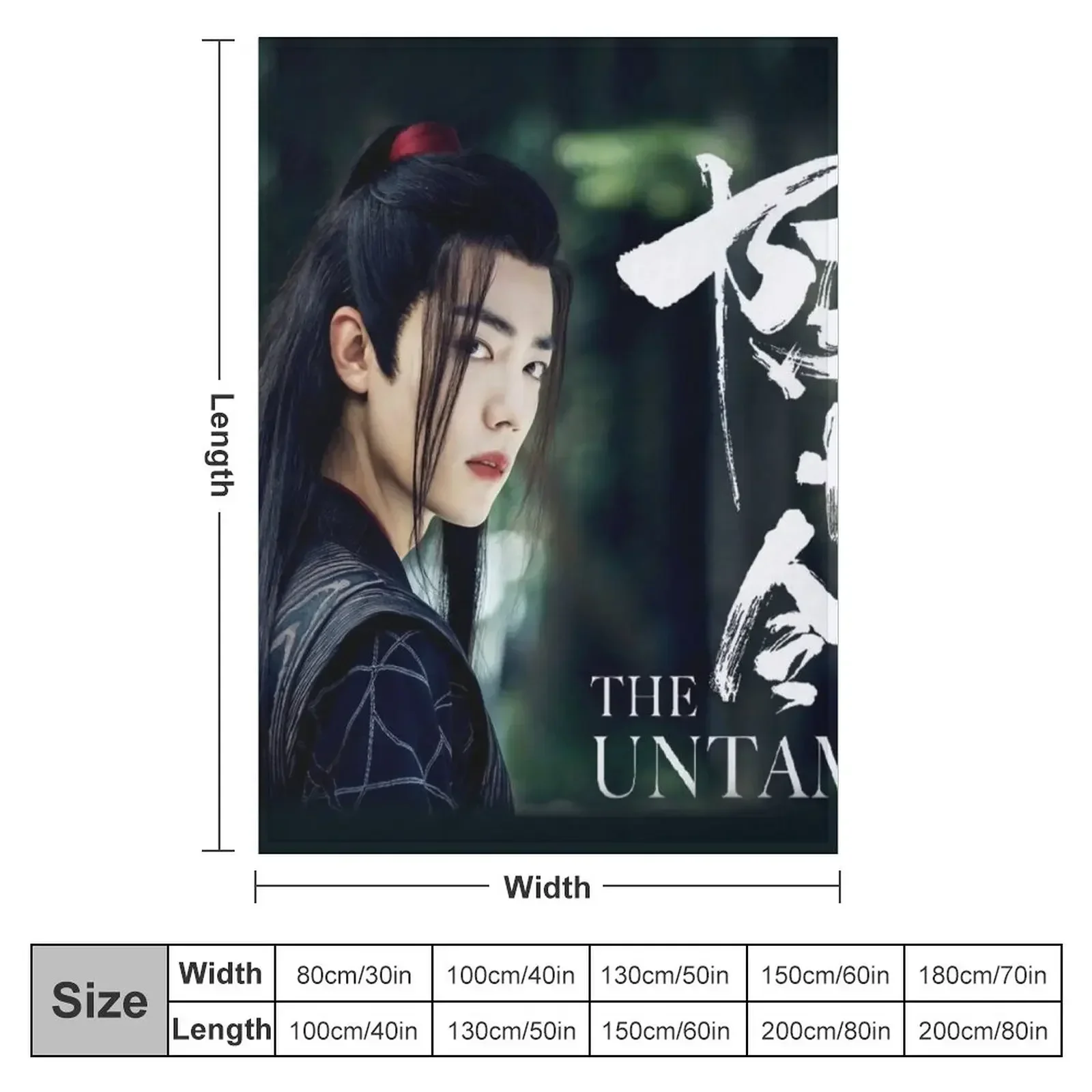 wei wuxian black Throw Blanket Sofa For Sofa Thin blankets ands Blankets