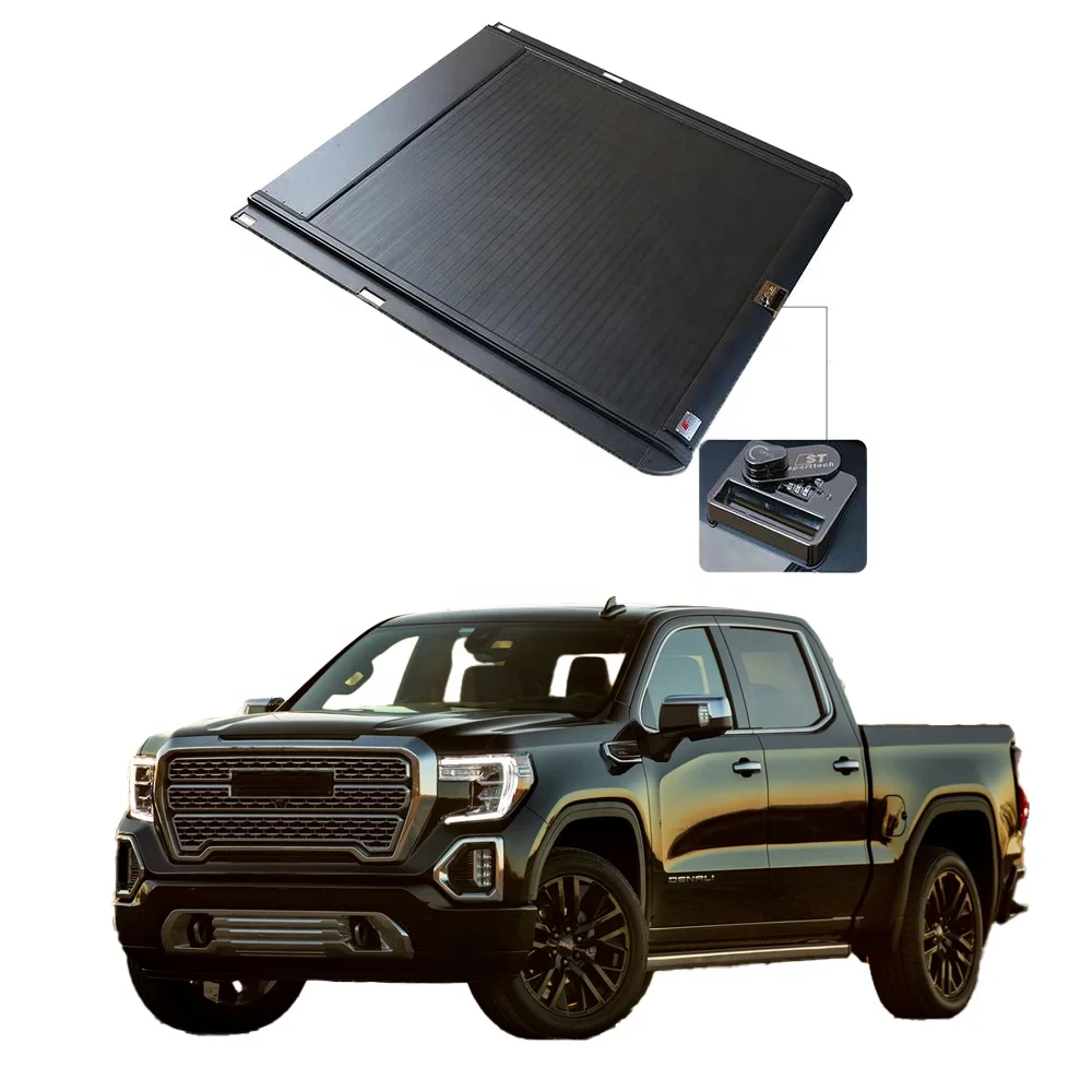 Wholesale Custom Logo Aluminum Pickup Truck Bed Cover Tonneau Cover For 2018 gmc sierra Canyon 5.8 bed  truck accessories