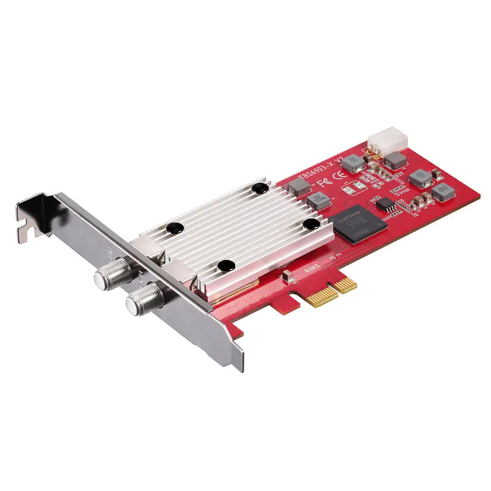 TBS6903-X Professional Digital DVB-S2X Dual Tuner PCIe Card With High Definition FTA Support Multiple Stream For ipt v Streaming