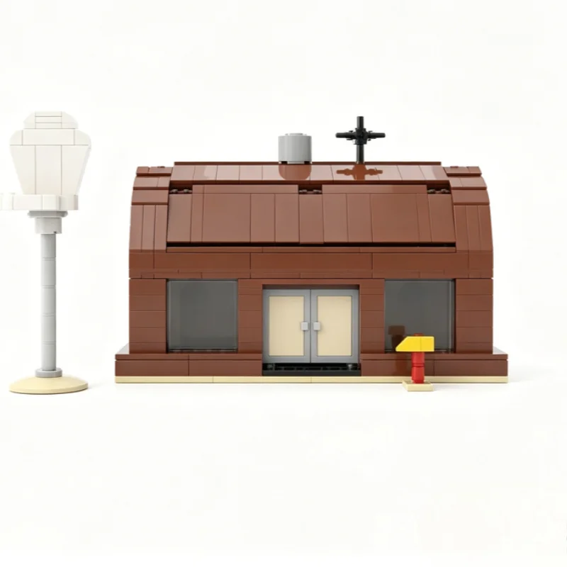 NEW 1167 PCS The Krusty Krab Restaurant Modular Street View MOC Model Building Blocks DIY Assembly Educational Toy Birthday Gift