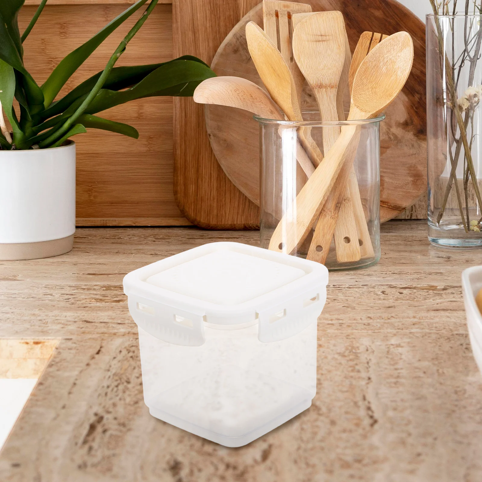 

Leakproof Soup Packaging Box Chicken Stock Containers White Plastic Food Storage Freezer Safe Portioning Containers