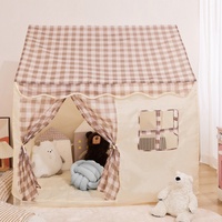 Kid Toy Tent Princess Child Small House Folding Play tent  Girl Castle Play House Baby Tent Not include light Ball Chrismas Gift