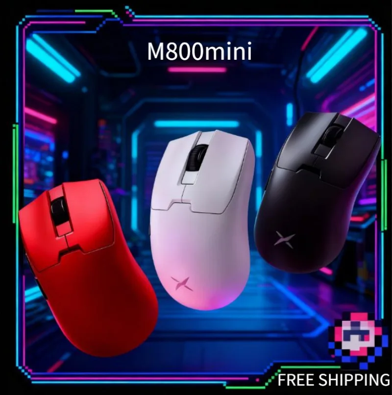 

Беспроводная игровая мышь Delux M800mini, легкая PAW3395/PAW3311, частота опрокидывания 1 кГц для маленьких и средних рук, многоцветная ПК для геймеров