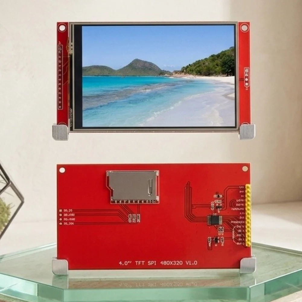 For SPI-Driven 4.0 Inch LCD Touch Module 480x320 Resolution with For SD Card Slot for Custom HMI and Control Panels