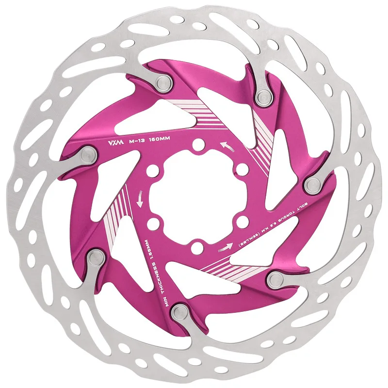 

Mountain bike 3D three-dimensional disc brake 160mm heat dissipation floating six bolts ventilation hydraulic disc brake pad