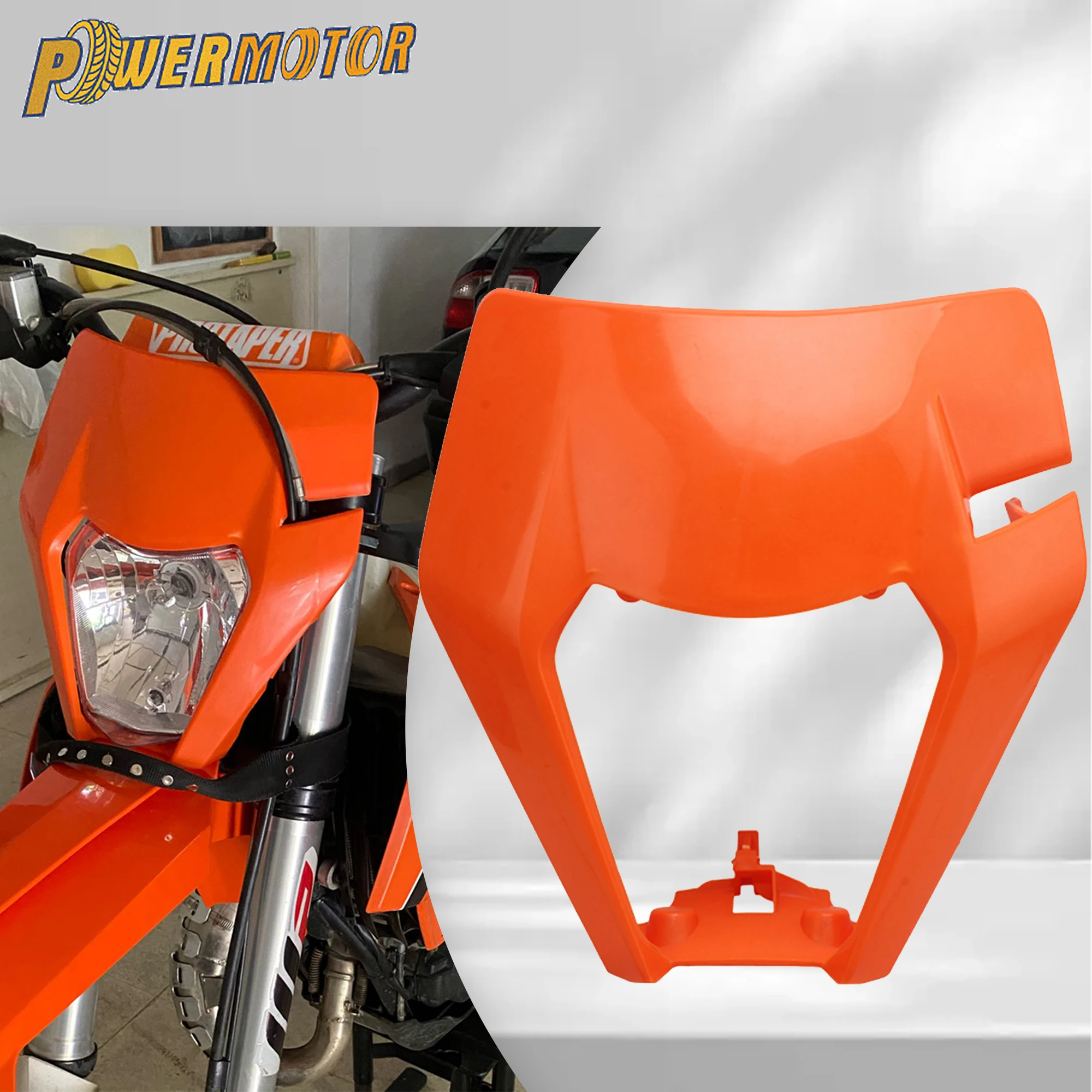 

For KTM Enduro Motorcycle Headlight Plate Mask EXC 300 Accessories SX XC SXF EXCF 125-500 Universal Dirt Bike Motocross Headlamp
