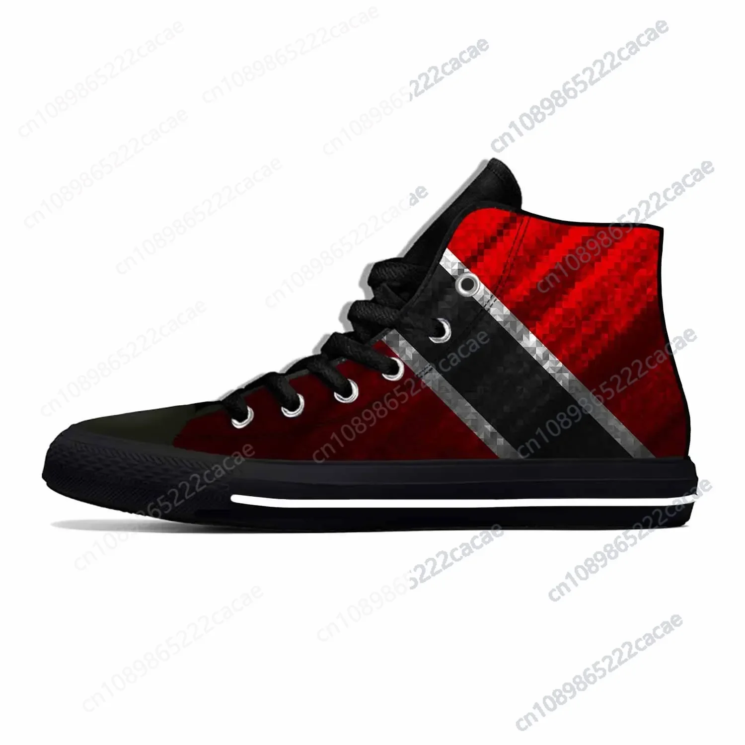 

Trinidad and Tobago Flag Patriotic Pride Fashion Casual Cloth Shoes High Top Comfortable Breathable 3D Print Men Women Sneakers