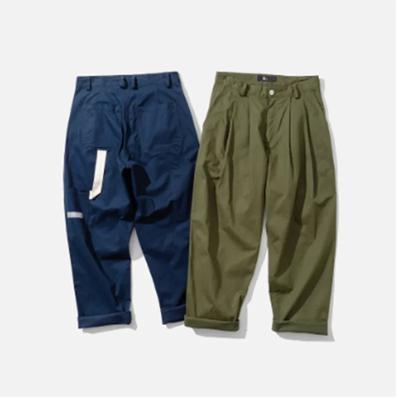 

Cotton Mid-waist Loose Profile Overalls Logging Japanese Casual Trousers Outdoor Camping Hiking Trekking Tooling Military Pants