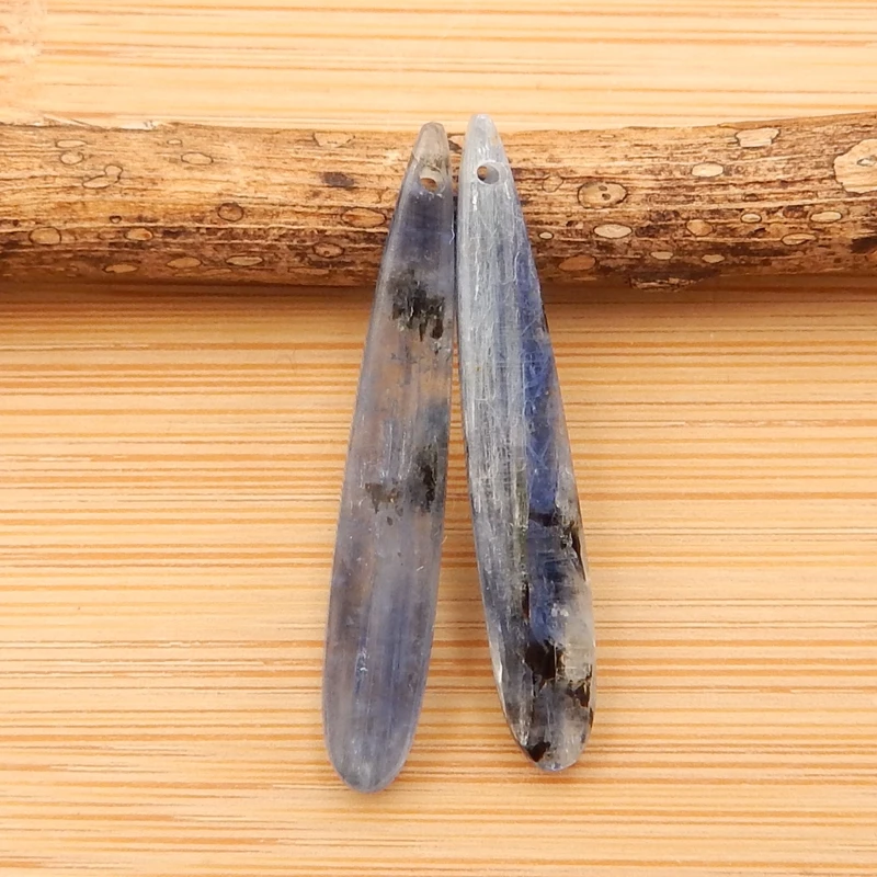 Blue Kyanite Earrings Stone Pair, stone for earrings making,32x5x2mm2.8g