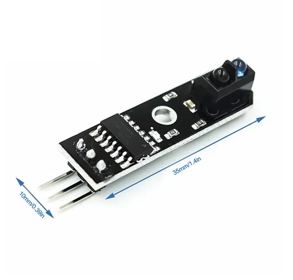 TCRT5000 3-Pin IR Sensor Module - 5V Infrared Line Follower Compatible with Arduino AVR ARM PIC