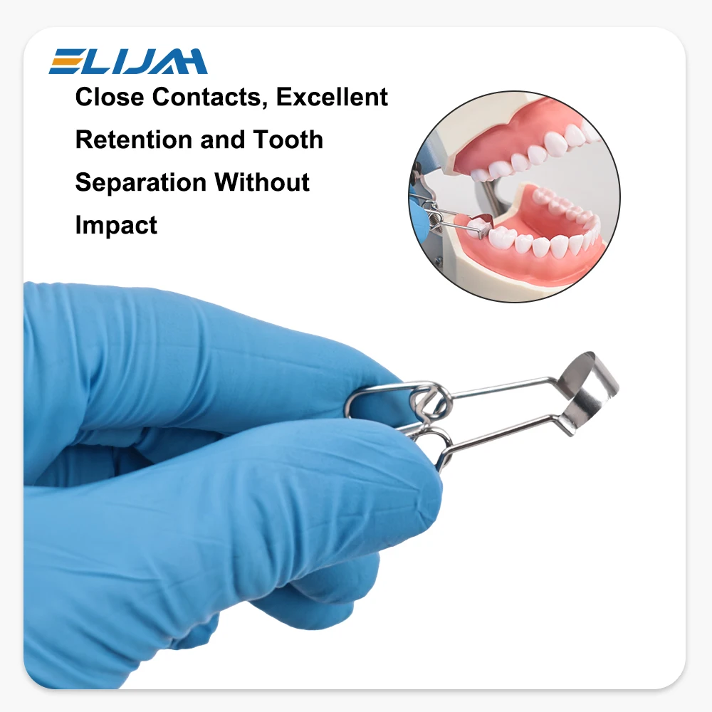 Dental Sectional Contoured Metal Matrices Matrix with Springclip No.1.330 Band Resin Clamping/Seperating Ring Dentist Tools