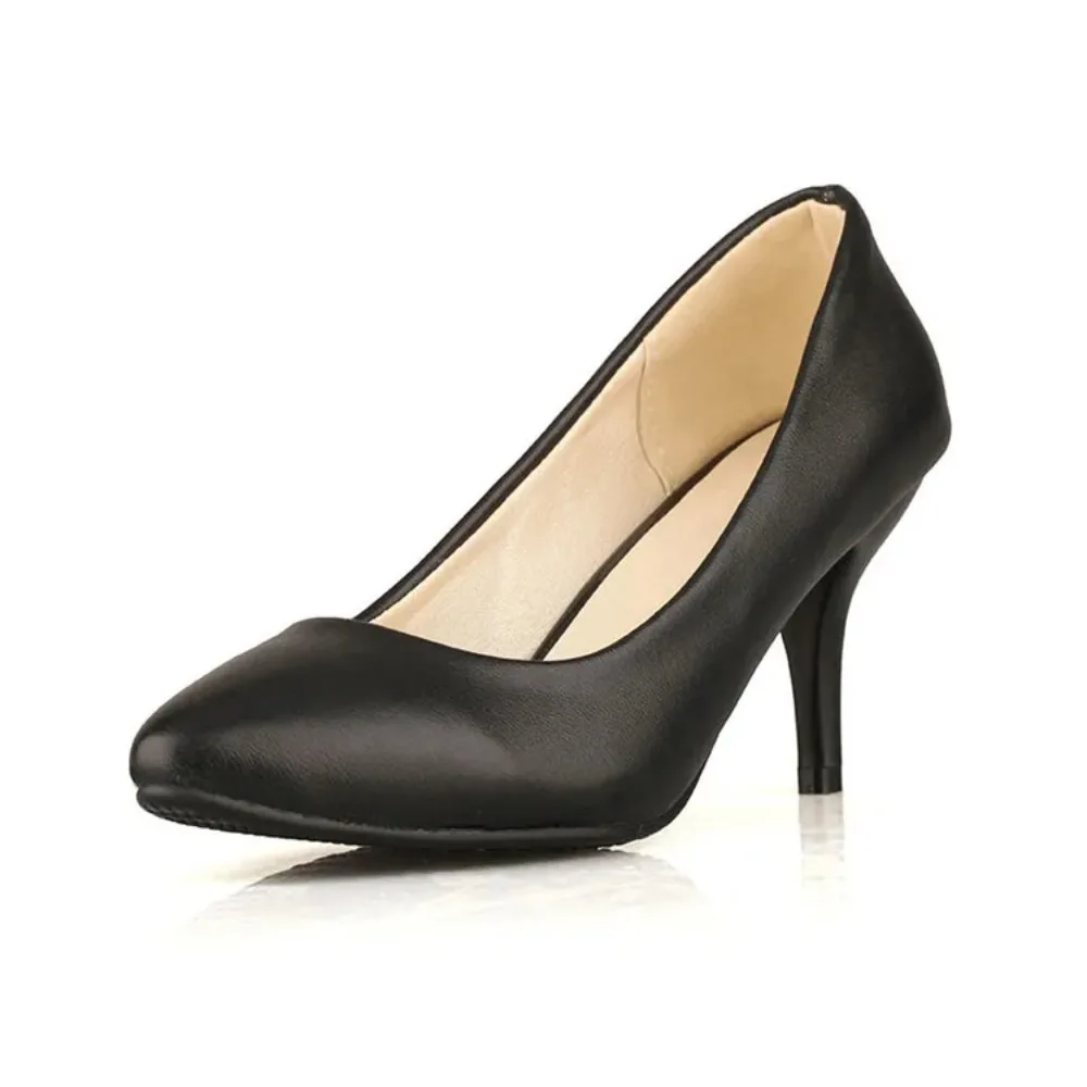 Women Pumps Shoes Medium(b,m) Sale Big Size 31-46 New Brand Bottom High Heels Candy Colors Pointed Toe Hot 909-1