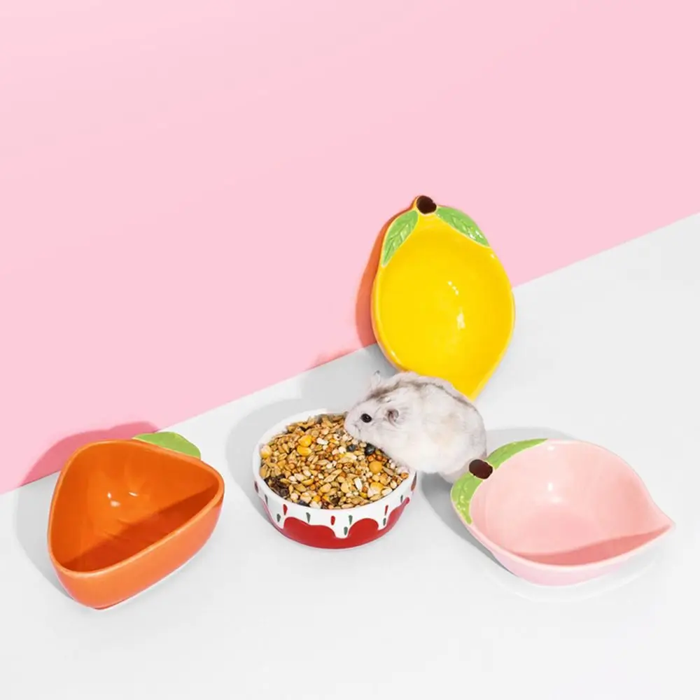 Rat Ferret Gerbil Chinchilla Ceramic Chewing Water Drinker Food Dish Pet Supplies Hamster Bowl